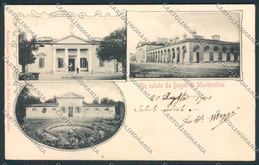 Pistoia Montecatini cartolina MV0204 – fronte