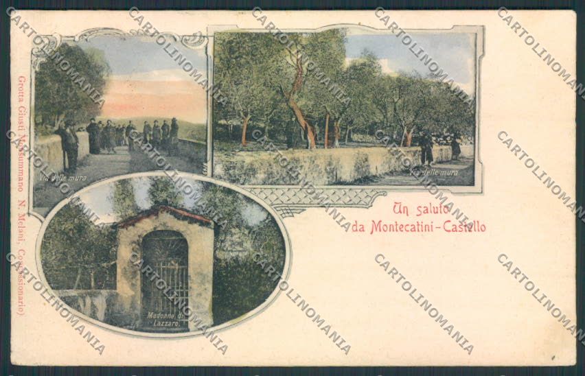 Pistoia Montecatini cartolina MV0205 – fronte