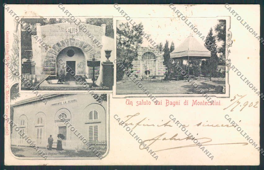Pistoia Montecatini cartolina MV0207 – fronte