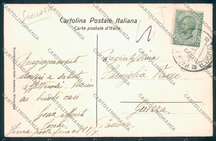 Pistoia Montecatini IN PARTE SCOLLATA cartolina MV0219 – retro