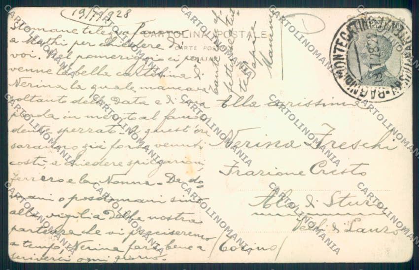 Pistoia Montecatini Foto cartolina MV0250 – retro