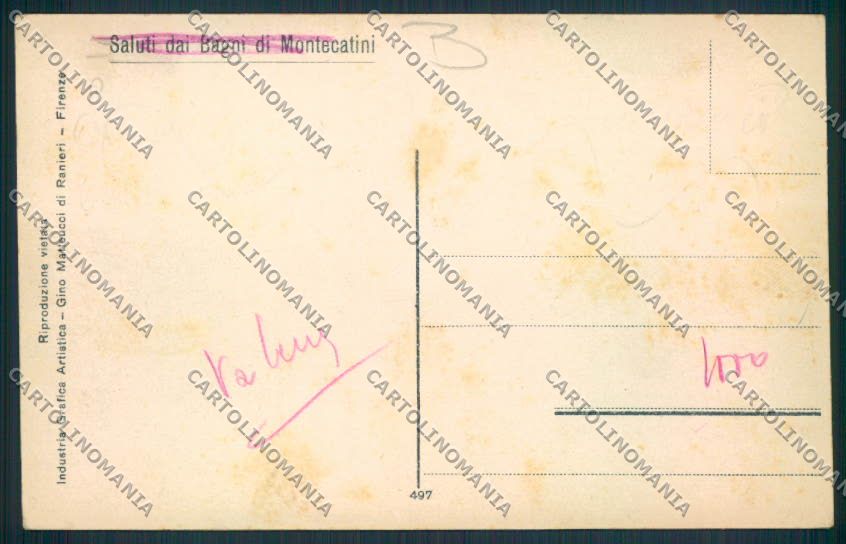 Pistoia Montecatini Umoristica cartolina MV0260 – retro