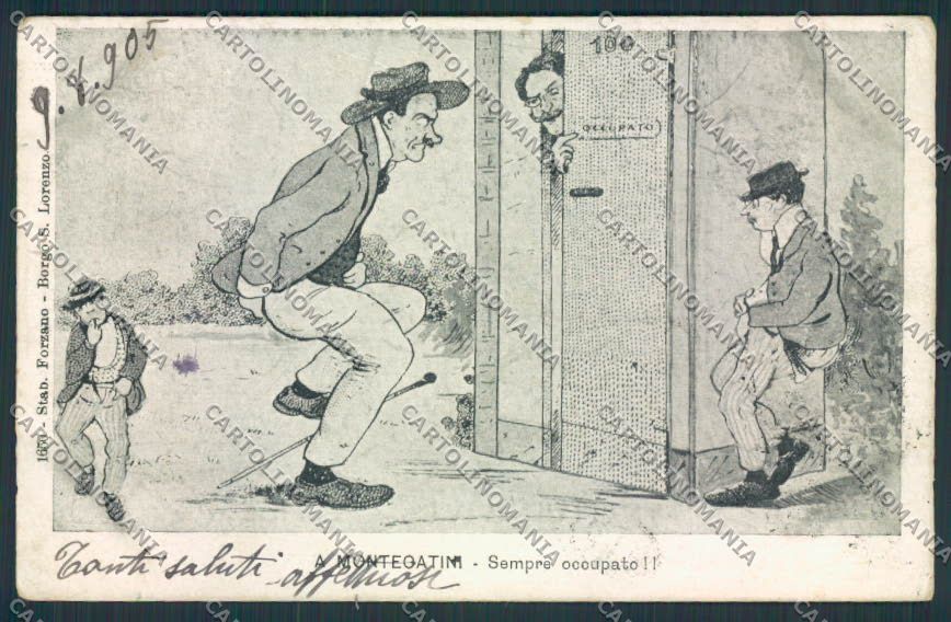 Pistoia Montecatini Umoristica cartolina MV0273 – fronte