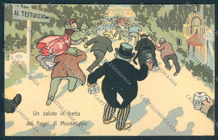 Pistoia Montecatini Umoristica cartolina MV0278 – fronte