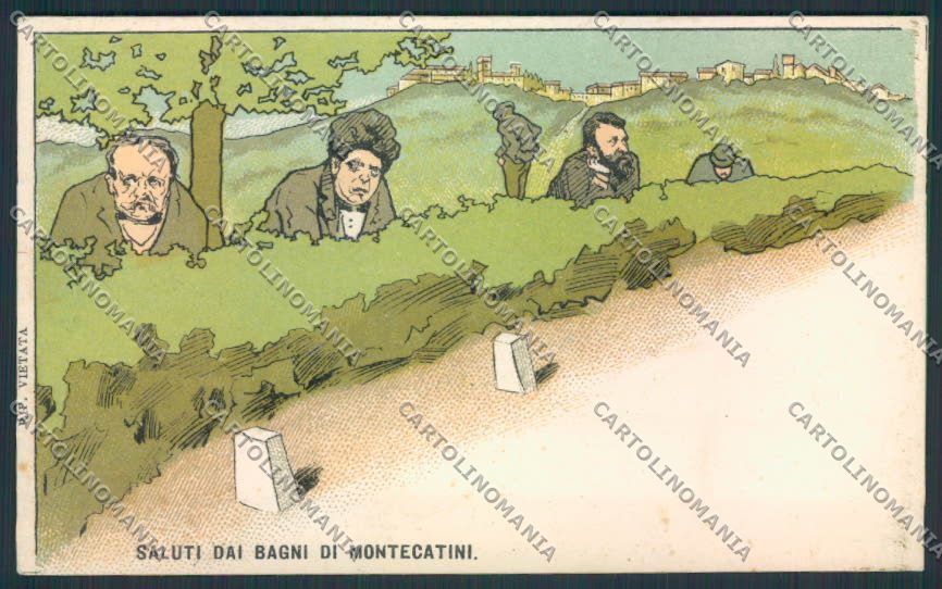 Pistoia Montecatini Umoristica cartolina MV0279 – fronte