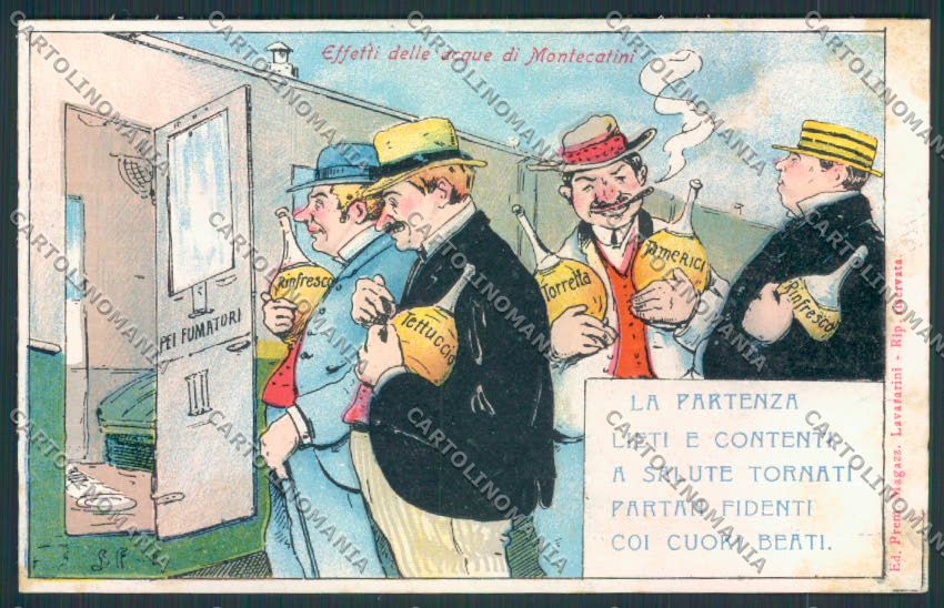 Pistoia Montecatini Umoristica cartolina MV0283 – fronte