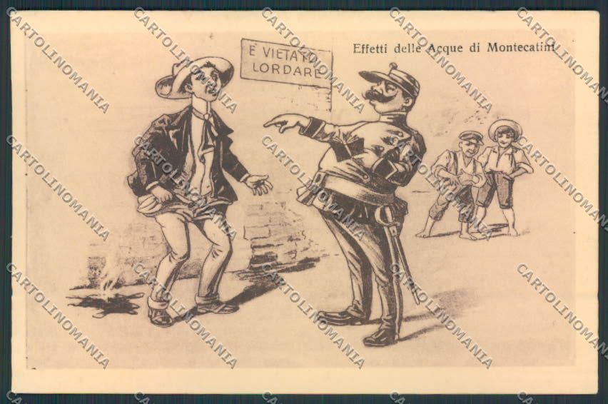 Pistoia Montecatini Umoristica cartolina MV0290 – fronte