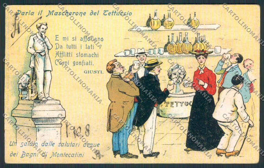 Pistoia Montecatini Umoristica cartolina MV0299 – fronte