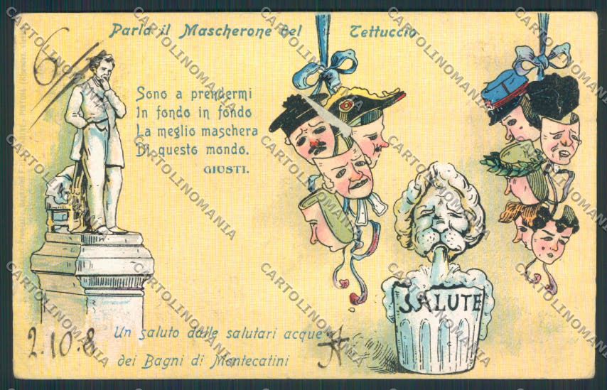 Pistoia Montecatini Umoristica cartolina MV0301 – fronte