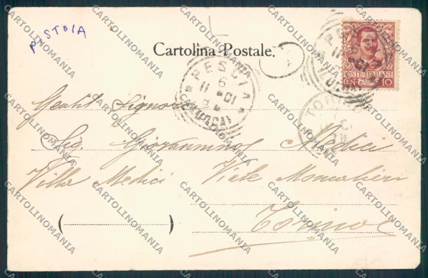 Pistoia Pescia cartolina MV0318 – retro