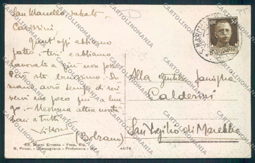 Pistoia San Marcello Spignana cartolina MV0328 – retro