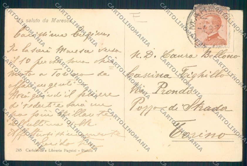 Pistoia San Marcello Maresca cartolina MV0330 – retro