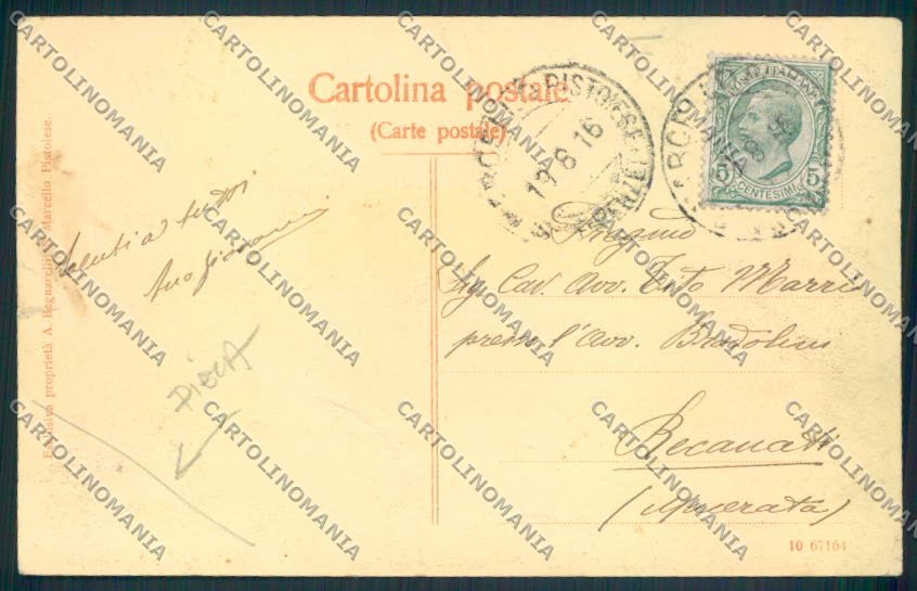 Pistoia San Marcello PIEGA cartolina MV0331 – retro