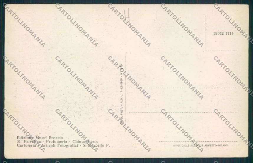Pistoia San Marcello cartolina MV0341 – retro
