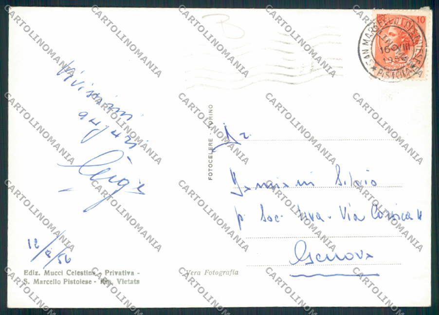 Pistoia San Marcello Foto FG cartolina MV0364 – retro