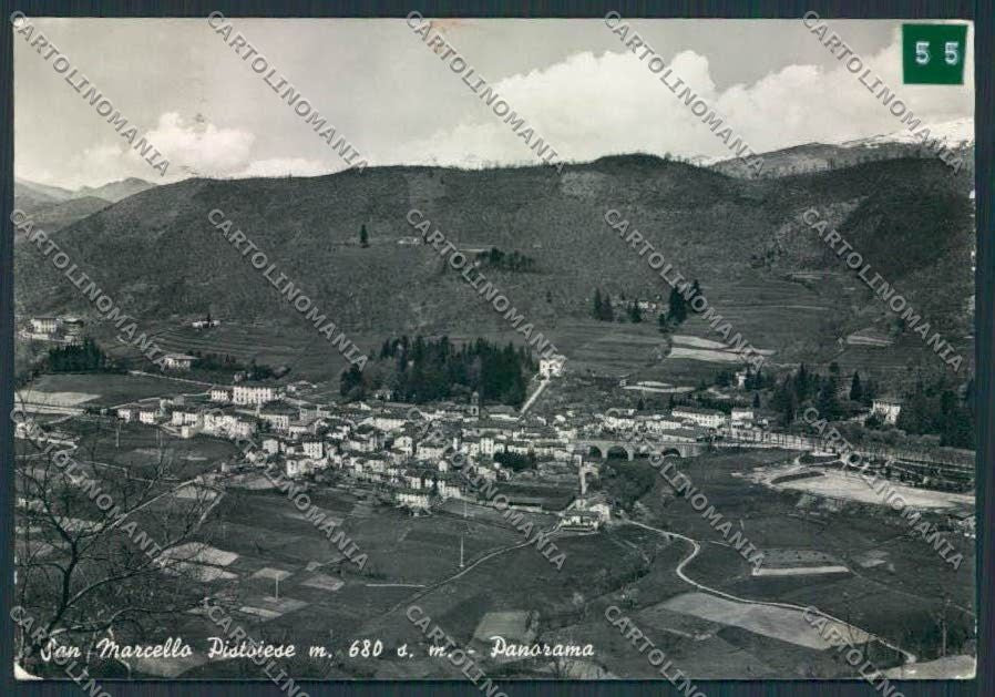 Pistoia San Marcello ADESIVO Foto FG cartolina MV0366 – fronte