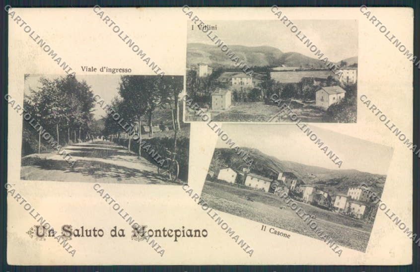 Prato Montepiano Saluti da cartolina MV0401 – fronte