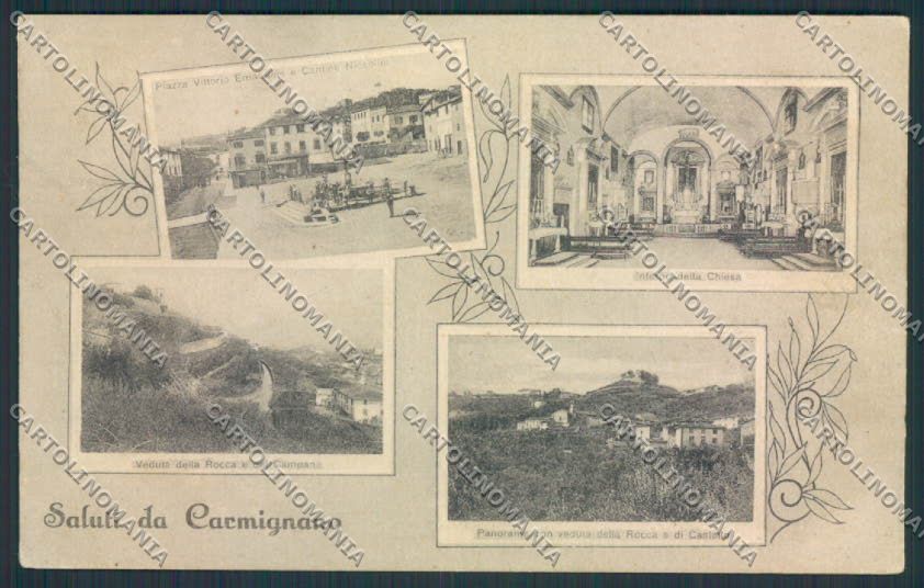 Prato Carmignano Saluti da cartolina MV0404 – fronte