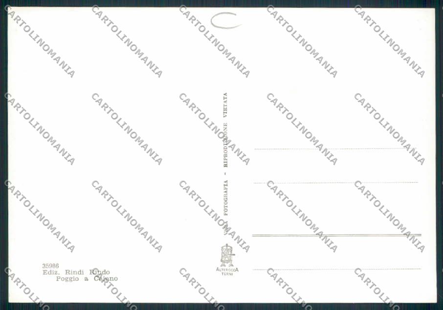 Prato Poggio Caiano ADESIVO Foto FG cartolina MV0405 – retro