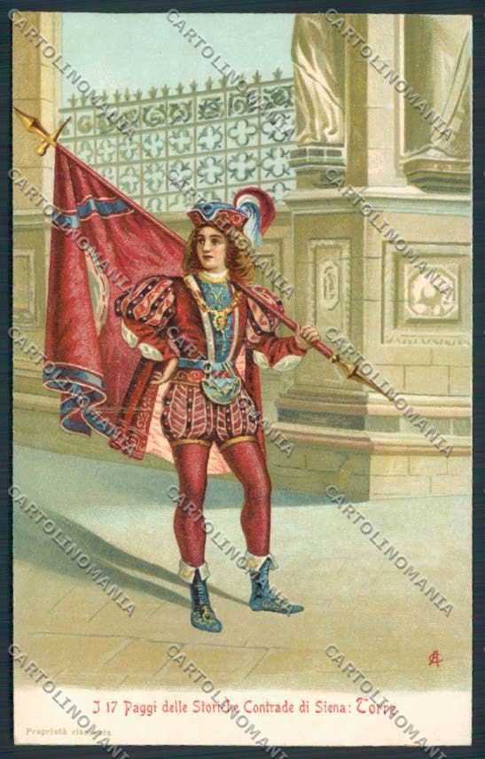 Siena Palio cartolina MV0411 – fronte