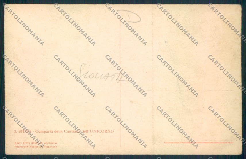 Siena Palio SCOLLATA cartolina MV0413 – retro