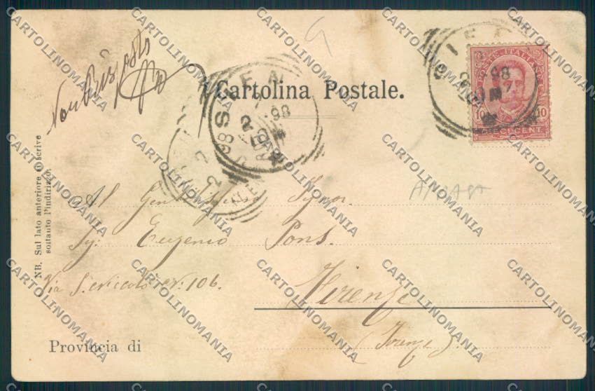 Siena ABRASA cartolina MV0443 – retro