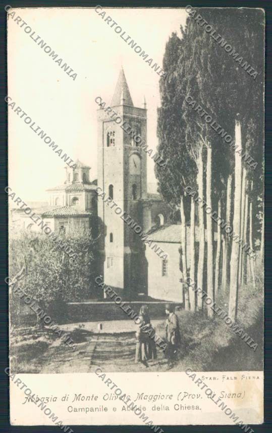 Siena Monte Oliveto Maggiore PIEGATA cartolina MV0481 – fronte