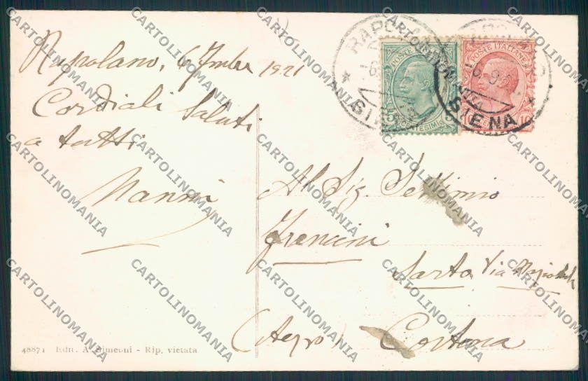 Siena Rapolano cartolina MV0515 – retro