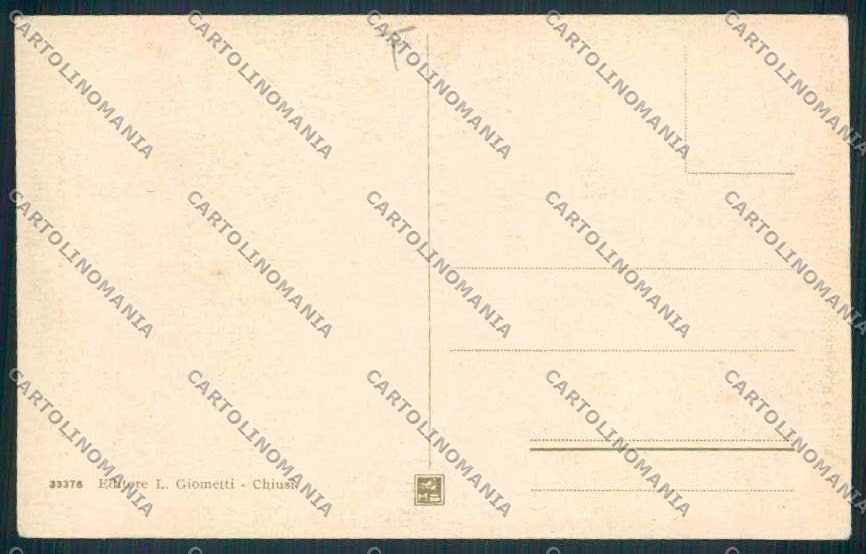 Siena Chiusi cartolina MV0552 – retro