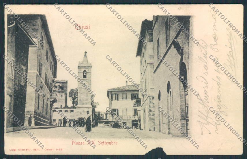 Siena Chiusi RIPARATA cartolina MV0553 – fronte
