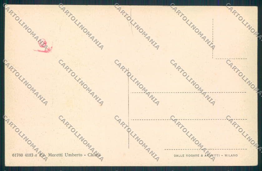 Siena Chiusi Stazione Corriera cartolina MV0565 – retro