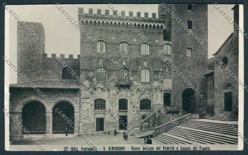 Siena San Gimignano Foto cartolina MV0567 – fronte
