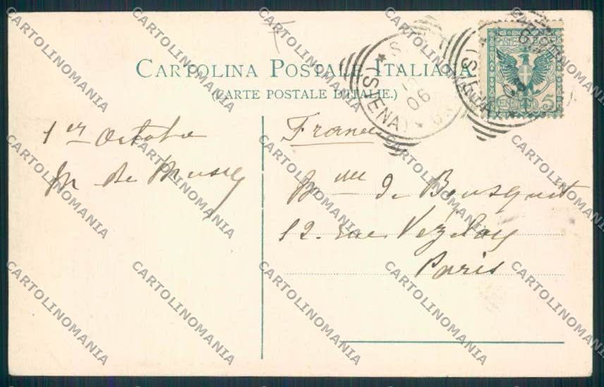 Siena San Gimignano cartolina MV0573 – retro