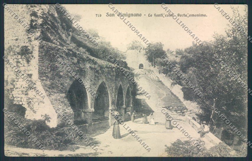 Siena San Gimignano cartolina MV0578 – fronte