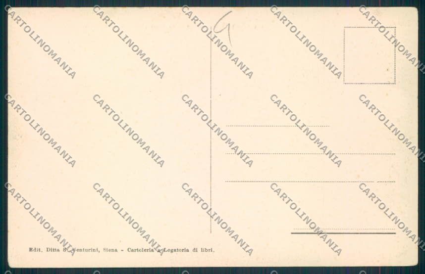 Siena San Gimignano cartolina MV0578 – retro