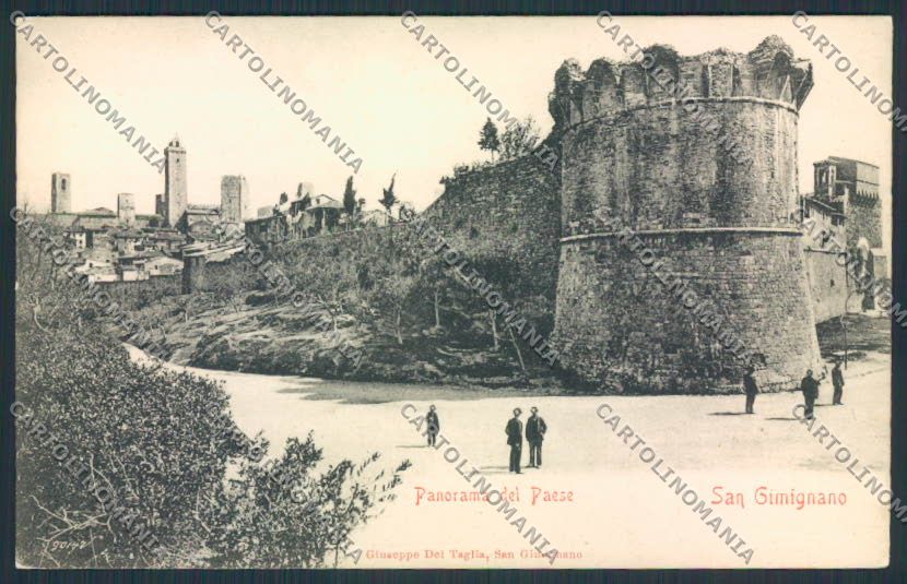 Siena San Gimignano cartolina MV0579 – fronte