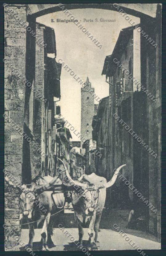 Siena San Gimignano cartolina MV0586 – fronte