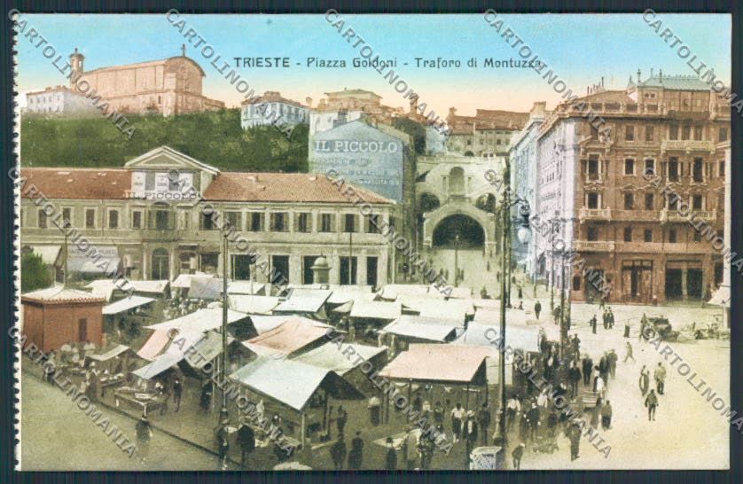 Trieste Mercato cartolina MV0598 – fronte