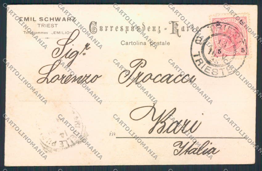 Trieste Commerciale cartolina MV0617 – fronte