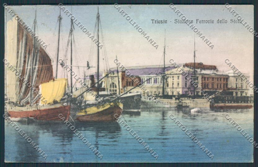 Trieste Stazione cartolina MV0618 – fronte