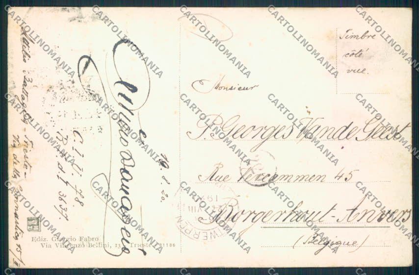 Trieste Stazione cartolina MV0620 – retro