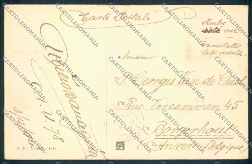 Trieste cartolina MV0621 – retro