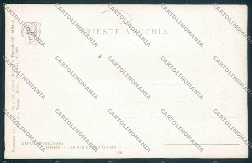 Trieste San Giusto Marussig cartolina MV0629 – retro