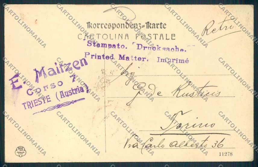 Trieste Stazione cartolina MV0643 – retro