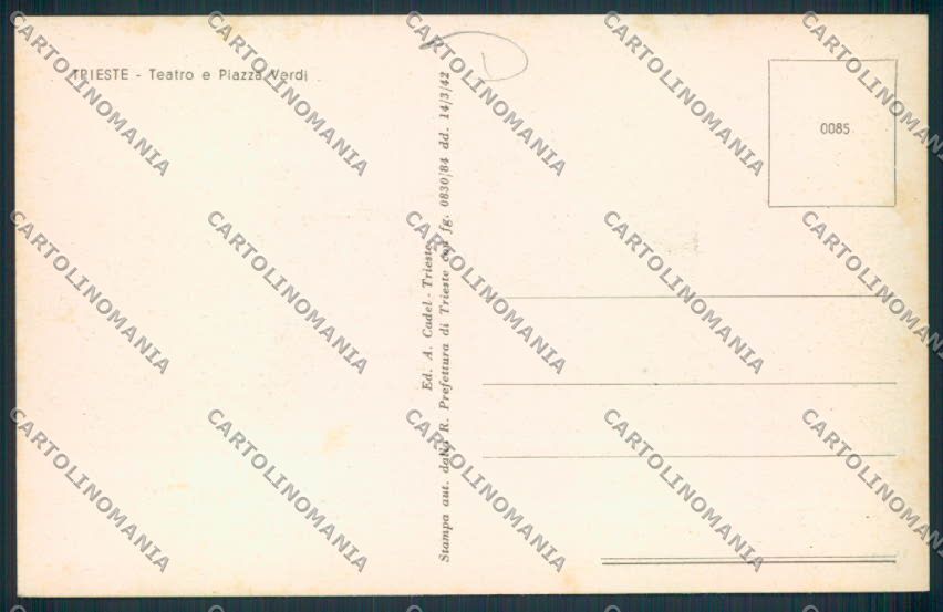 Trieste cartolina MV0645 – retro