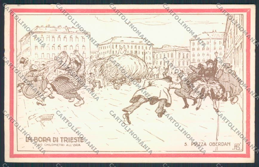 Trieste Bora cartolina MV0649 – fronte