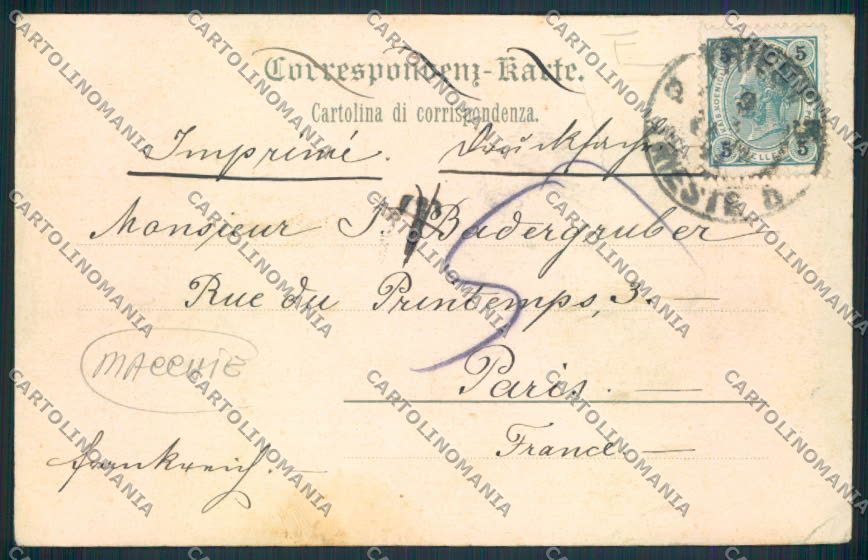 Trieste cartolina MV0654 – retro