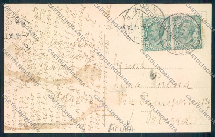 Trieste RIFILATA cartolina MV0686 – retro
