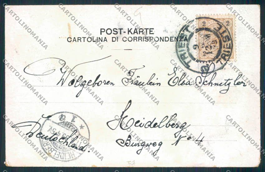 Trieste cartolina MV0688 – retro