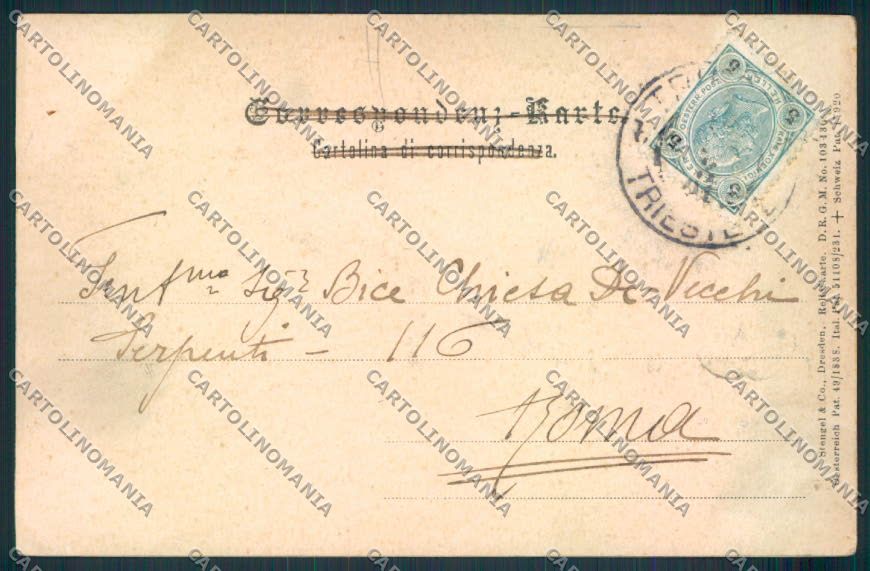 Trieste Rilievo cartolina MV0695 – retro